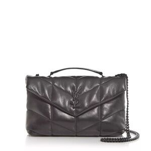 Saint Laurent Black Puffer Bag / Purse